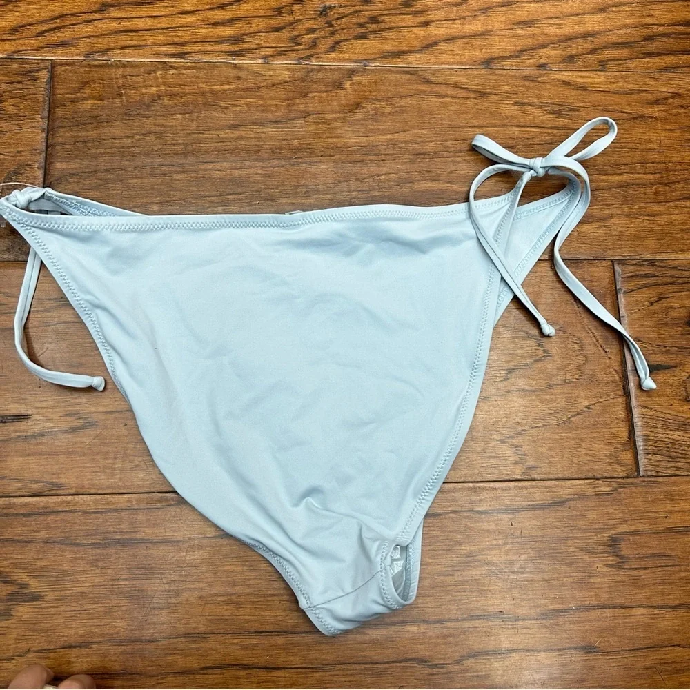 SKIMS denim swim dippy‎ tie Bottoms NWT